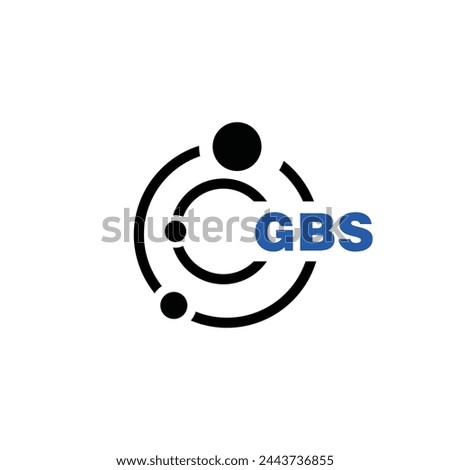 GBS letter logo design on white background. GBS logo. GBS creative initials letter Monogram logo icon concept. GBS letter design