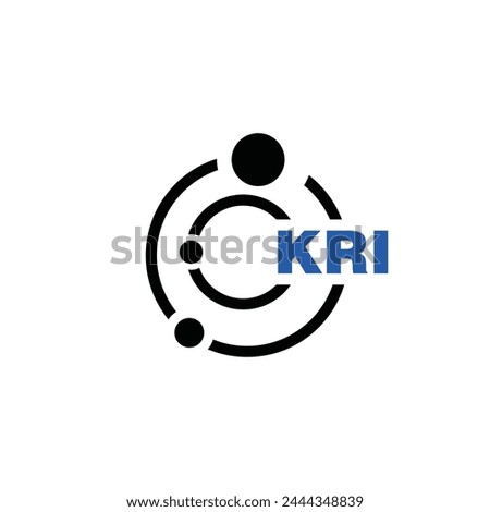 KRI letter logo design on white background. KRI logo. KRI creative initials letter Monogram logo icon concept. KRI letter design