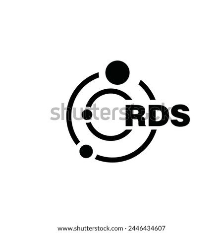 RDS letter logo design on white background. RDS logo. RDS creative initials letter Monogram logo icon concept. RDS letter design