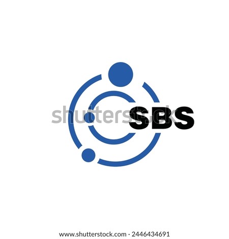 SBS letter logo design on white background. SBS logo. SBS creative initials letter Monogram logo icon concept. SBS letter design