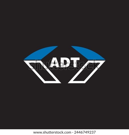 ADT letter logo design on white background. ADT logo. ADT creative initials letter Monogram logo icon concept. ADT letter design