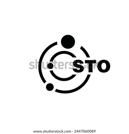 STO letter logo design on white background. STO logo. STO creative initials letter Monogram logo icon concept. STO letter design