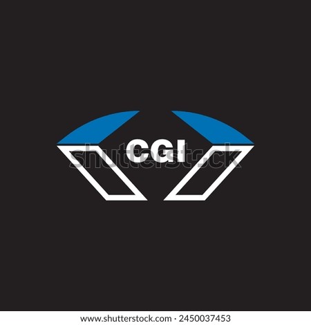 CGI letter logo design on white background. CGI logo. CGI creative initials letter Monogram logo icon concept. CGI letter design