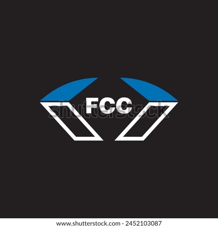 FCC letter logo design on white background. FCC logo. FCC creative initials letter Monogram logo icon concept. FCC letter design