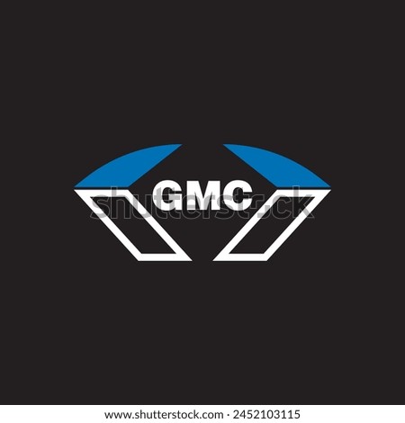 GMC letter logo design on white background. GMC logo. GMC creative initials letter Monogram logo icon concept. GMC letter design