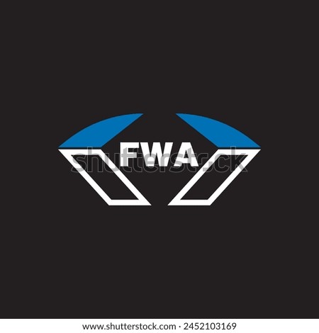 FWA letter logo design on white background. FWA logo. FWA creative initials letter Monogram logo icon concept. FWA letter design