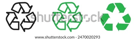Recycle icon illustrating eco-friendly practices, suitable for environmental initiatives and sustainability projects