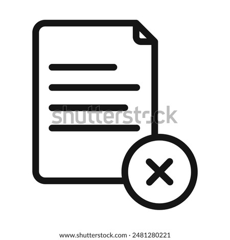 Permanent Delete Document Icon for Complete Data Removal