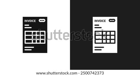 File invoice icon line art vector