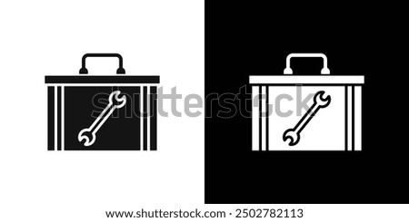 Toolbox icon line art vector