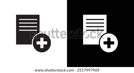 Add new icon Thin line flat illustration