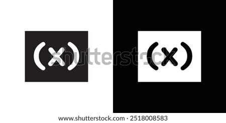 Variable symbol icon Vector flat thin line illustration