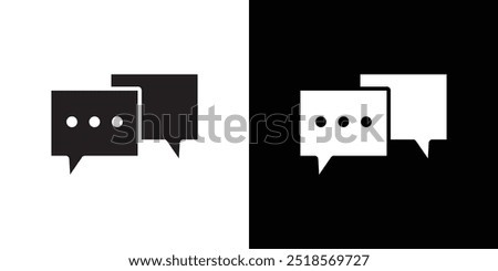 Comment icon Vector flat thin line illustration