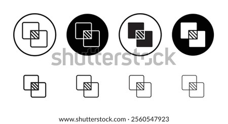 Opacity icon Thin line flat illustration