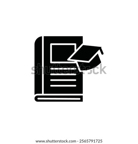 Thesis icon Vector flat thin line illustration