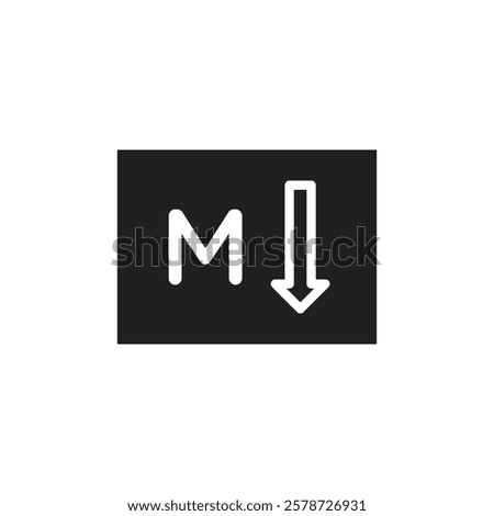 Markdown icon Thin line art collection