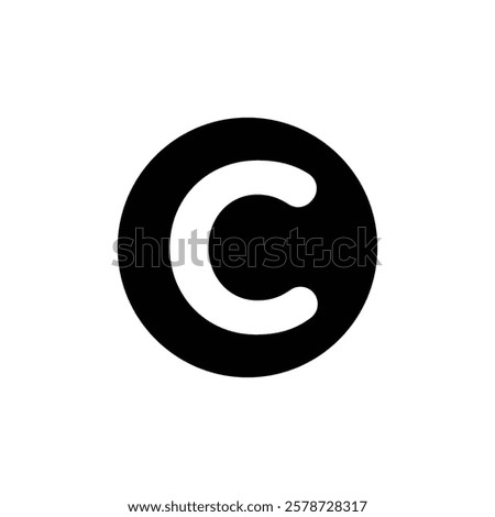 Copyright icon Thin line art collection