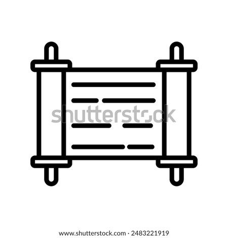 Torah icon logo sign vector outline