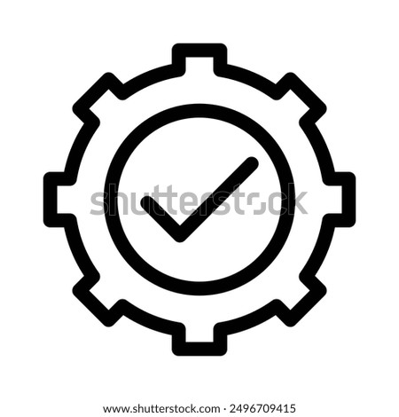 Easy Installation icon linear logo mark in black and white