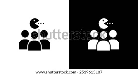 Multi Game player icon linear logo isolated