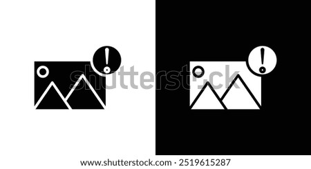 Image Error icon linear logo isolated