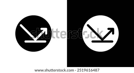 rebound icon linear logo isolated