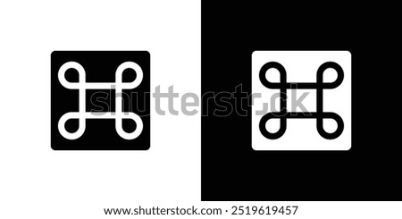 Cmd or command icon linear logo isolated