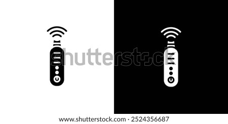 ultrasonic face skin scrubber icon Art design illustration