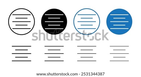 Align center icon linear logo isolated