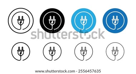 Electric plug icon Art design illustration