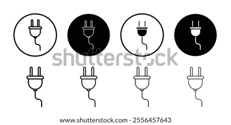 Electrical plug icon Art design illustration