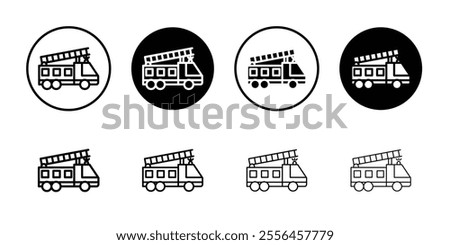 Fire truck icon Art design illustration