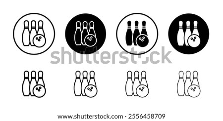 Bowling icon Art design illustration