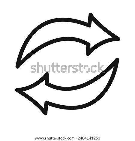 swap Icon black and white vector sign