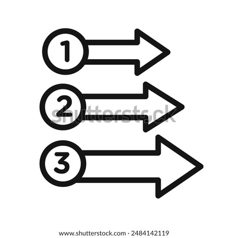 Priority icon black and white vector sign