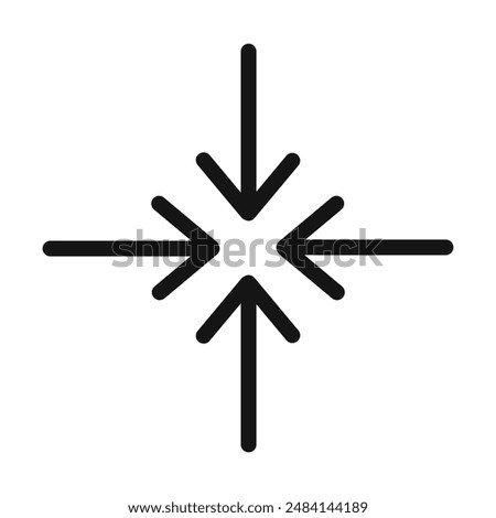 Alignment icon black and white vector sign