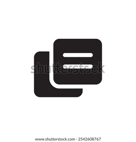 Format icon black and white vector sign