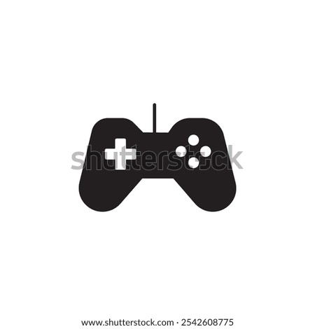 Gaming Controller Icon black and white vector sign