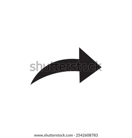 Forward icon black and white vector sign