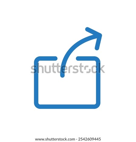 Export icon black and white vector sign