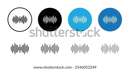 Voice icon Flat art illustration in outline