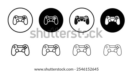 Gamepad icon Flat art illustration in outline