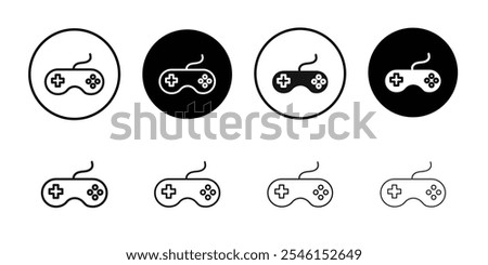 Gaming controller icon Flat art illustration in outline