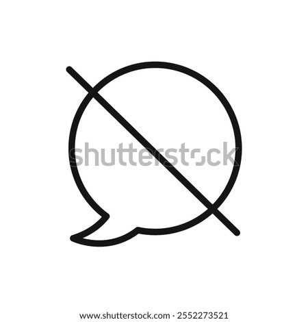 Blocked icon black and white vector outline sign