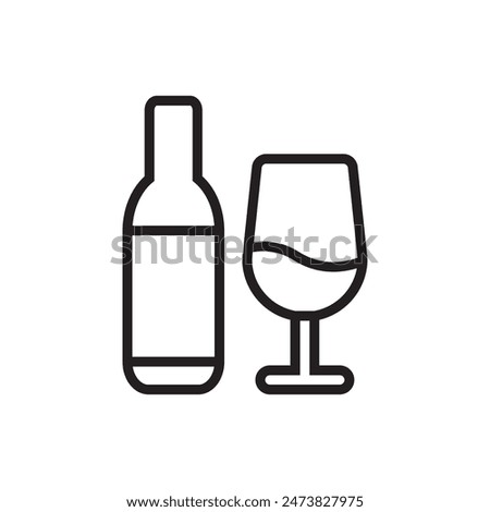 Wine Icon Perfect for Beverage and Winery Illustrations