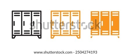 Locker icon web design in vector