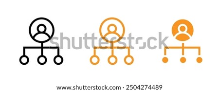 Department head icon web design in vector