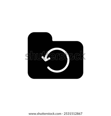 Folder sync icon web design in vector