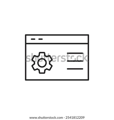 Control panel icon Outline vector for web ui