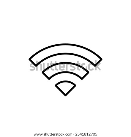 Wifi icon Outline vector for web ui